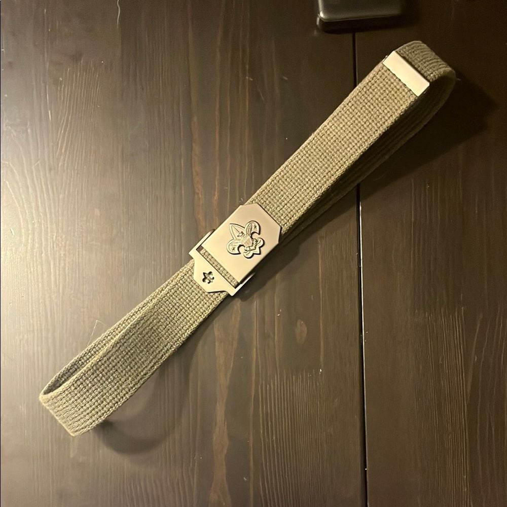 Boy Adventure Scout Official Belt Green